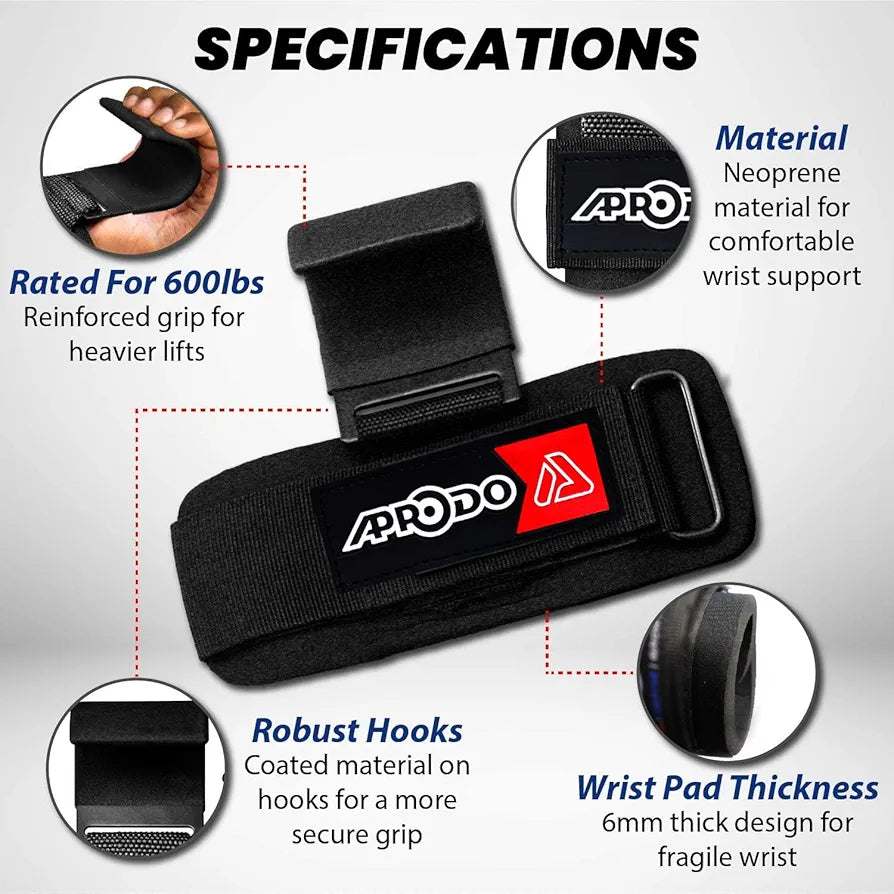 Gym Power Hooks – Lift Heavier with Comfort & Control