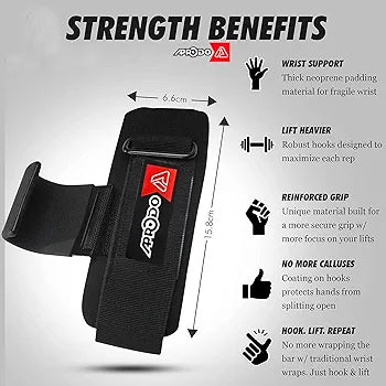 Gym Power Hooks – Lift Heavier with Comfort & Control